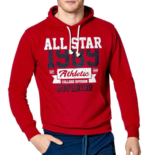 Sudadera Casual Caballero Fan Tfsud3 Rojo Chi-xgd 105-235 T8