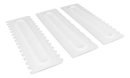 Juego De 3 Espátulas De Plástico Para Modelar Tartas Con Fon