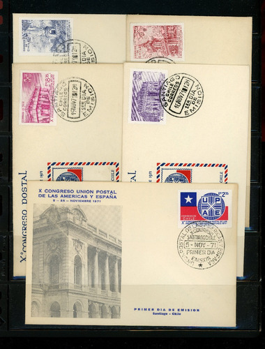 Sellos De Chile. Xº Congreso Unión Postal Américas Y España.