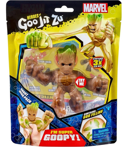 Heroes Of Goo Jit Zu ® Marvel Groot Squishy Slime Estirar Ev