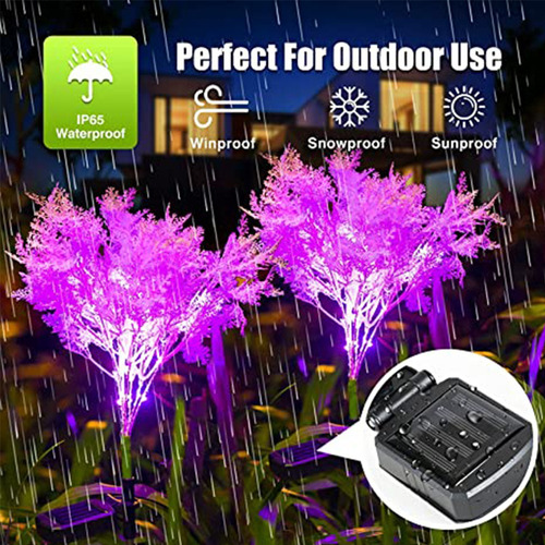 Highclass 2 Luces Led Solares De Flores Decorativas Para