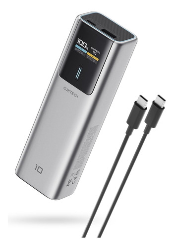 Power Bank Cuktech 10, 1000 Mah, 100 W, Usb-c Con Pantalla I