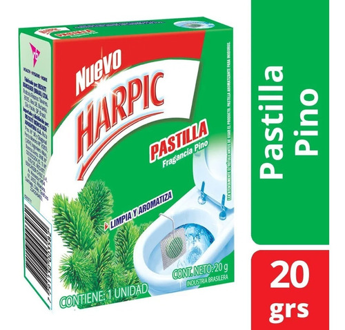 Pastilla Para Inodoro Mas Limpieza & Aromas Harpic 20g 