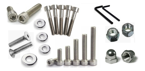 Kit Parafusos Aço Inox Allen 524 Pçs Xr 250 Tornado Completo