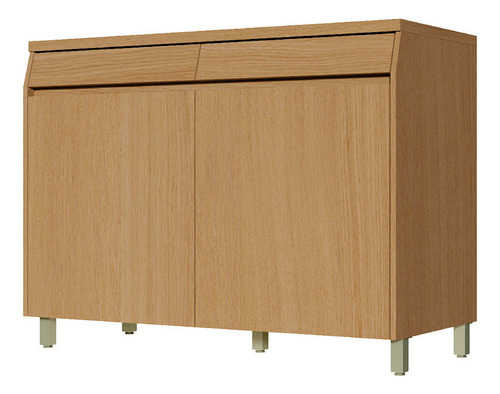 Balcão Modular Simone Mendes 120cm 2 Portas 2 Gavetas Nesher