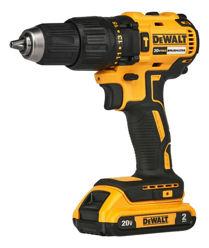 Taladro Atornillador Percutor Dewalt Dcd778 + Bateria 2ah 