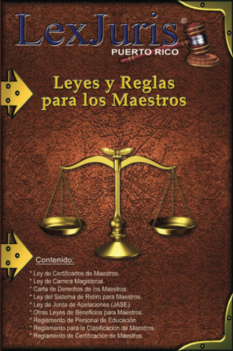 Libro: Leyes Y Reglas Para Los Maestros (profesiones En Puer