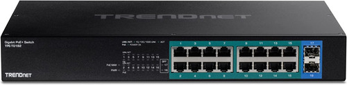 Switch Trendnet 16 Puertos Gigabit 10/100/1000 Poe+ Sfp Rack