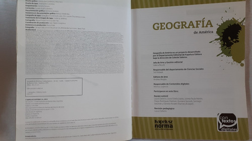 Geografia De America Kapelusz Contextos Digitales Kapelusz