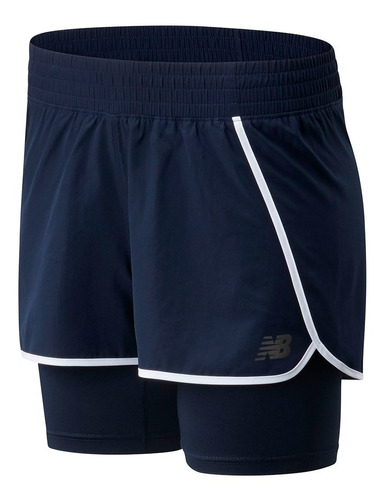 Short Mujer New Balance Sport 2 In 1 Ws01832 Deportivo