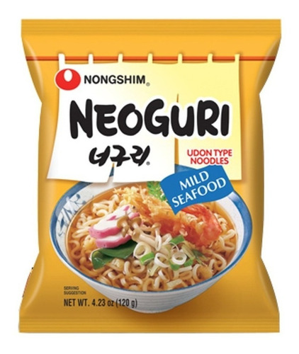 Lamen Coreano Neoguri Suave Miojo Macarrão Instantâneo 10x