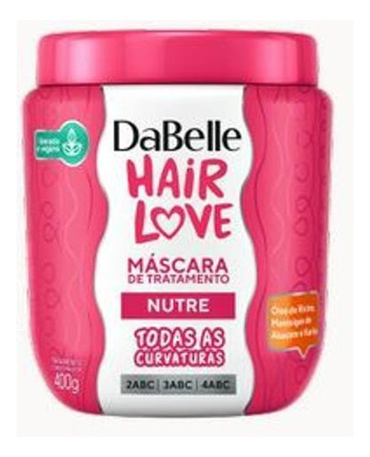 Creme Máscara De Nutrição Liberado Hair Love Dabelle 400g