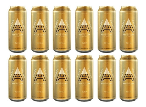 Cerveza Andes Origen Rubia 473 Ml X12u. Zetta Bebidas