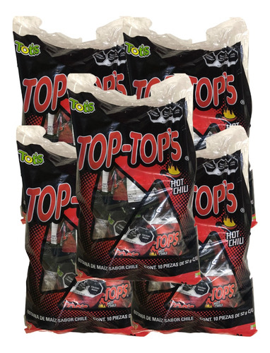 Top-tops Totopos Totis Chile 70 Pz 52 G C/u 3.64 Kg