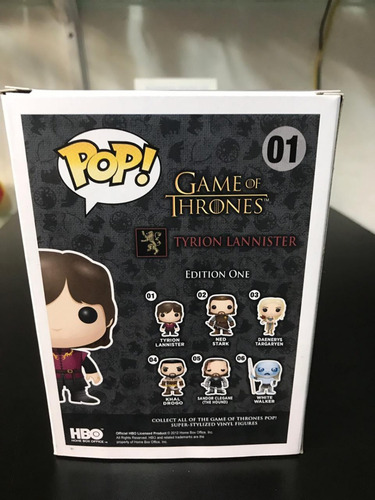 Figura Funko Pop Tyrion Lanister Game Of Thrones #01