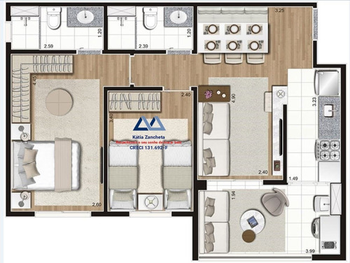 Imagem 15 de 15 de Apartamento Para Venda, 2 Dormitório(s) - 523
