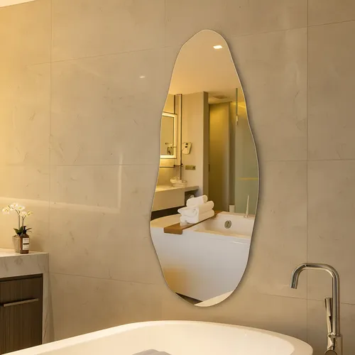 Espelho Orgânico 70cm  Decoração Lapidado Design Moderno Luxo E05 70x30