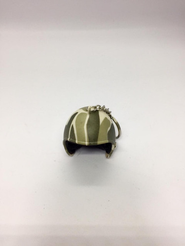 Llavero Casco Moto Camuflado Calidad Porta Llaves Mochila
