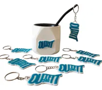 Comprar Combo 5 Mate + 25 Llaveros Personalizados Logo Merchandising