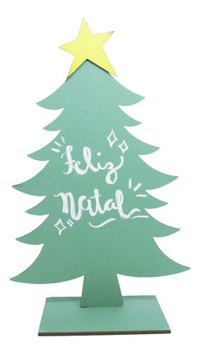 Lousa Árvore De Natal Com Giz Queima De Estoque - Importado