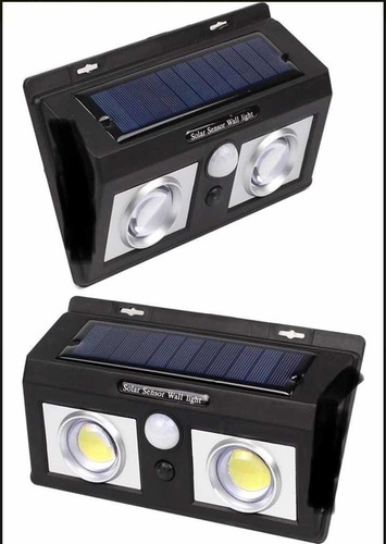 Paquete 2 Lámparas De Carga Solar Con Sensor De Movimiento