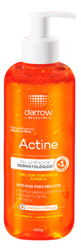 Gel Limpiador Dermatológico Darrow Actine Vitamina C 400g Momento de aplicación Día Noche Tipo de piel Grasa