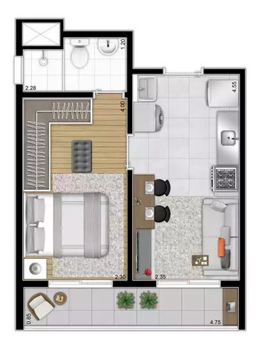 Imagem 13 de 15 de Apartamento À Venda No Bairro Santa Cecília - São Paulo/sp - O-17633-28863