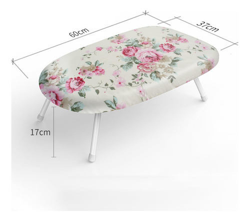 Tábua De Passar Roupa De Mesa Multiuso Acessórios De Rosa