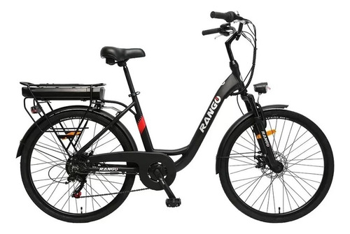 Bicicleta Rango Journey R26 7v Color Negro/rojo