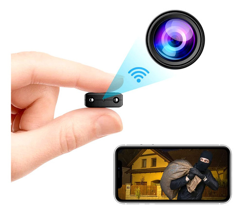 Pyzzia Camara De Seguridad Wifi 2.4g Mas Pequena 1080 P Hd C