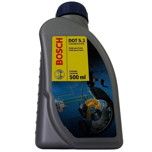Fluído De Freio Bosch Dot 5.1 500ml  Para Citroën C4 2.0 16v