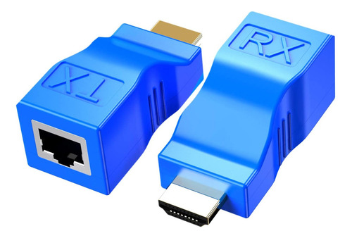 Extensor Hdmi A Ethernet Adaptador Rj45 4k Cat5-e/6 Max30mts