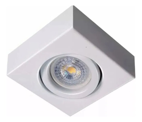 Spot Semiembutido P/ Caja De Centro Gu10led Cuadrado 10x10