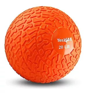 Pelota De Entrenamiento De Fuerza Y Crossfit - 9 Kg. Naranja