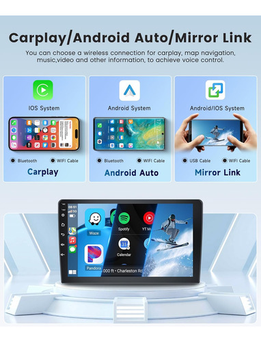 Estéreo De Coche Android 13 9 Pantalla Táctil Gps Bluetooth