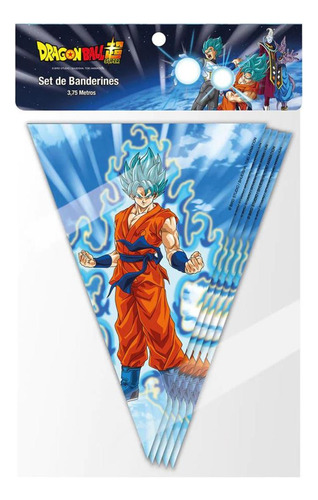 Guirnalda Dragon Ball Super 10pcs Banderines De Cumpleaños 