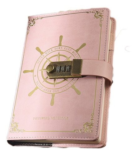 Agenda De Cuero Con Candado Diario Personal 150 Hojas A5