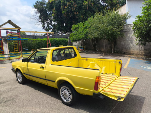 Vw Saveiro Amarelo Sunny Cl 1.6 Placa Preta Com 5 Bbs 14
