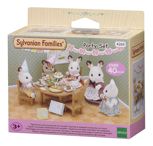 Juguete Sylvanian Families Set De Cumpleaños + Mesa Y Sillas