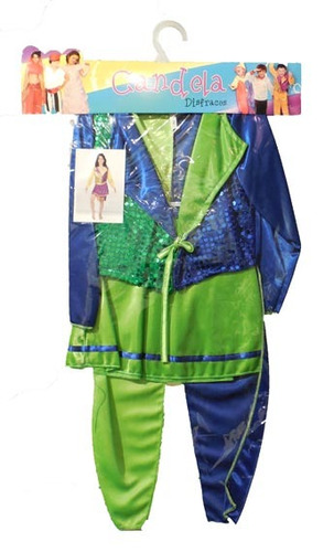 Disfraz Infantil Murguera T1 Falda Verd Y Azul Candela 2312
