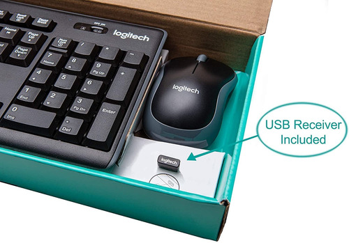 Teclado Y Mouse Logitech Inalambrico Mk270 Antiderrame