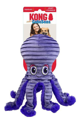 Juguete de peluche King Cuteseas Rufflez Pulpo para perros MD