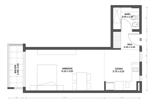 Imagen 5 de 5 de Venta Monoambiente Antic + 24 Cuotas Villa Urquiza