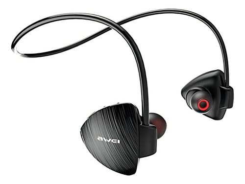 Fone De Ouvido Bluetooth Awei A847bl Super-bass Neckband Cor Black