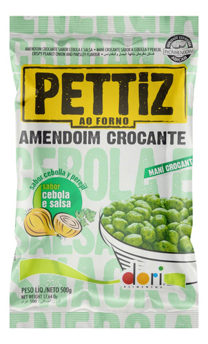 Amendoim Dori Pettiz Crocante sabor cebola e salsa 500 g