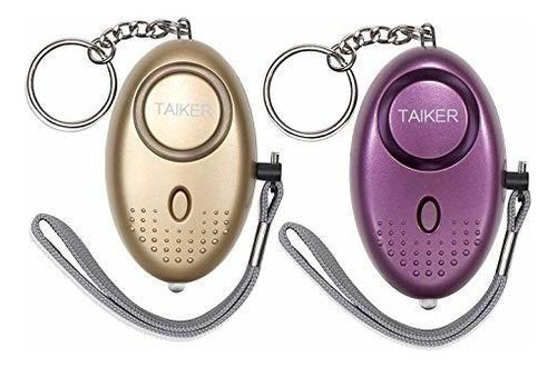 Taiker - Alarma Personal Para Mujeres, 140 Db, Llavero Con 