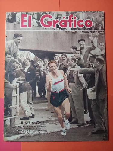 El Grafico 1636 Maraton De Los Barrios 1950 Juan Gau