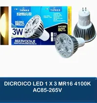 Comprar Bombillo Ojo De Buey Dicroico Led 1x3 Mr16 4200k Luz Amarill