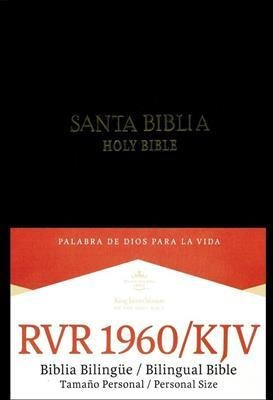 Biblia Bilingue/rvr60 Kjv/tamaño Personal/tapa Dura/negra