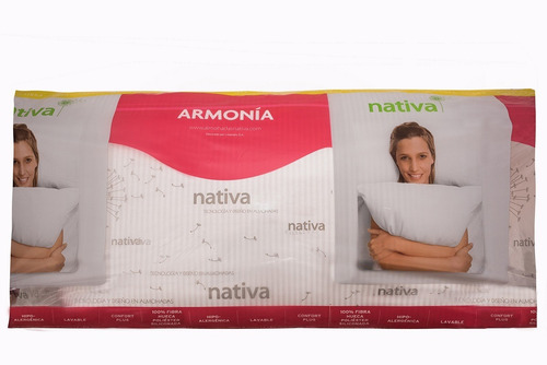 Imagen 7 de 7 de Almohada Nativa Armonía Suave Confortable Fiber 70x40